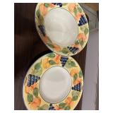 Fall Harvest Large Serving Dish and Bowl