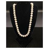 Sterling Silver Pearl like Necklace