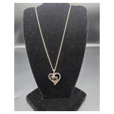925 Silver Necklace With Heart Pendant