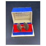 Bangkok Jewels Siam Silver Fan Earrings