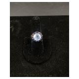 Sterling Silver Blue Stone Ring