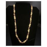 White and Lavender Sea Shell Necklace