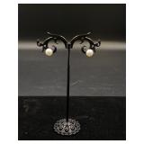 Sterling Silver Pearl Like Earrings