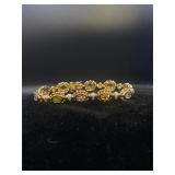 Sterling Silver Multi Color Stone Braclet