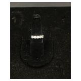 Sterling Silver White Stone Ring