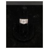 Sterling Silver White Stone Ring