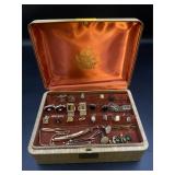 Box Lot of Cufflinks and Tie Clips