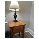 Side Table and Lamp