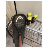 Tennis Racquet with Case and Balls