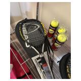 Tennis Racquet with Case and Balls