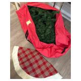 6 Ft Lighted Christmas Tree and Tree Skirt