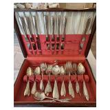 Antique Silver Plate Silverware Set