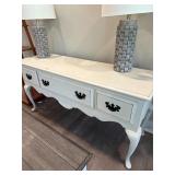 White Rustic Console Table