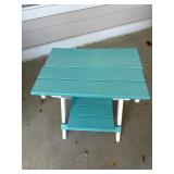 Small Blue and White Outdoor Table