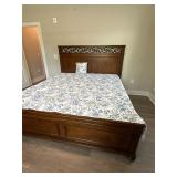 King Bed Frame and Bedding