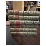 Collectible Set of Antique Leather-bound Books  Th