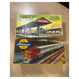 Vintage Atlas HO Scale Station Platform and Trains