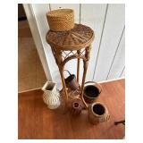 Wicker Baskets and Table