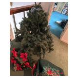 Christmas Tree with Wreath and Tree Skirt