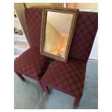Pair of Chairs and Mirror