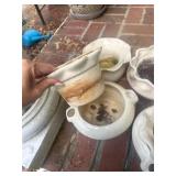 Assorted Vintage Ceramic Self-Watering Planter
