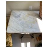Antique Marble Top Side Table