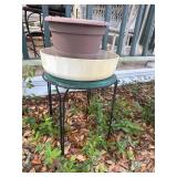 Plant Stand and Pots