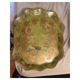 hand-painted toleware tray