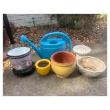 Assorted plant pots