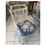 Wicker Table Set with Four Chairs