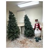 Christmas Trees and Snowman Decor