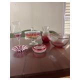 Red Accent Glass