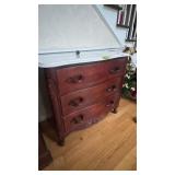 French Provincial marble-top bachelor s chest