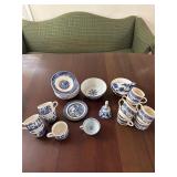 Blue/White assorted dishes
