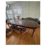 traditional double-pedestal dining table