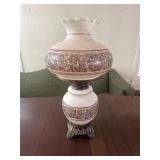 vintage electric hurricane-style lamp