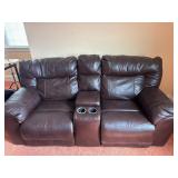 Leather Love Seat