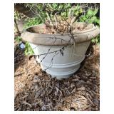Pair of concrete planters