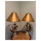 Pr gold leaf lamps