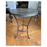Round side table w/ claw feet