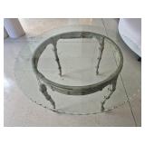 Large glass top table