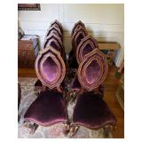 Set of 8 Formal French dining chairs