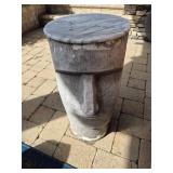 Pair of easter island head tables