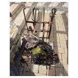 Metal firewood stand