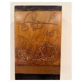 "Burnt Mustard Abstract" by Uschi