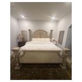 Catalonia style Massive ornate carved King size