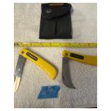 Stanley pocket knife set in pouch