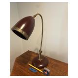 Antique desk lamp w/ gold rim