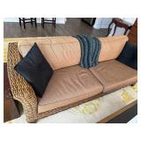 Wicker Sofa in Heritage Brown