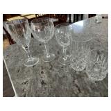 Assorted Lady Anne Full Lead Crystal Champagne Flu